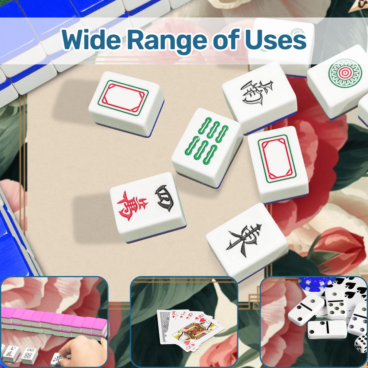 Floral Charleston Camellias Scalloped Mahjong Mat - Splash of Color Co.