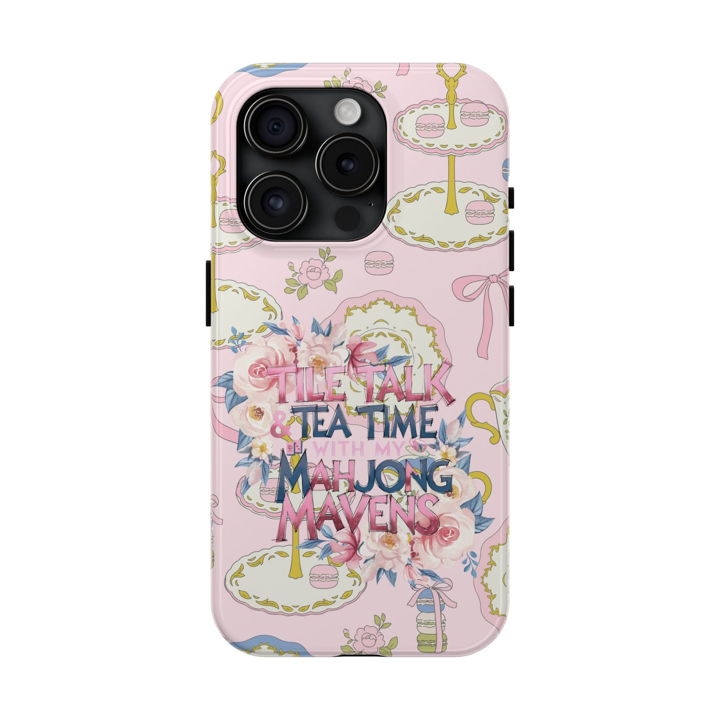 Tea Time Mahjong Phone Case - Stylish Tough Phone Case for Gamers, Tea Lovers, Unique Gift, Protection, Fun Design