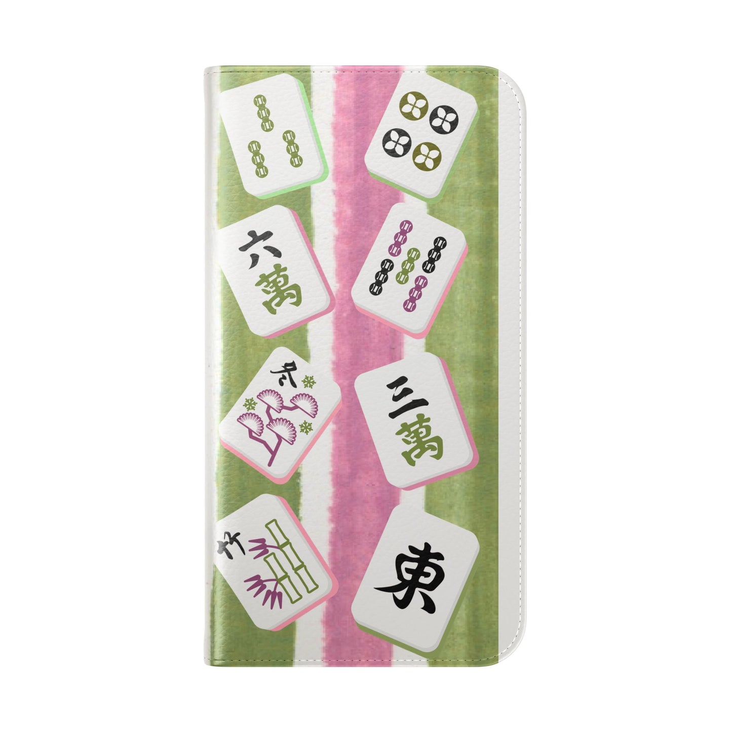 Colorful Mahjong Flip Cases for Phones, Unique Phone Cover, Gift for Gamers, Handheld Device Protection, Stylish Phone Accessory