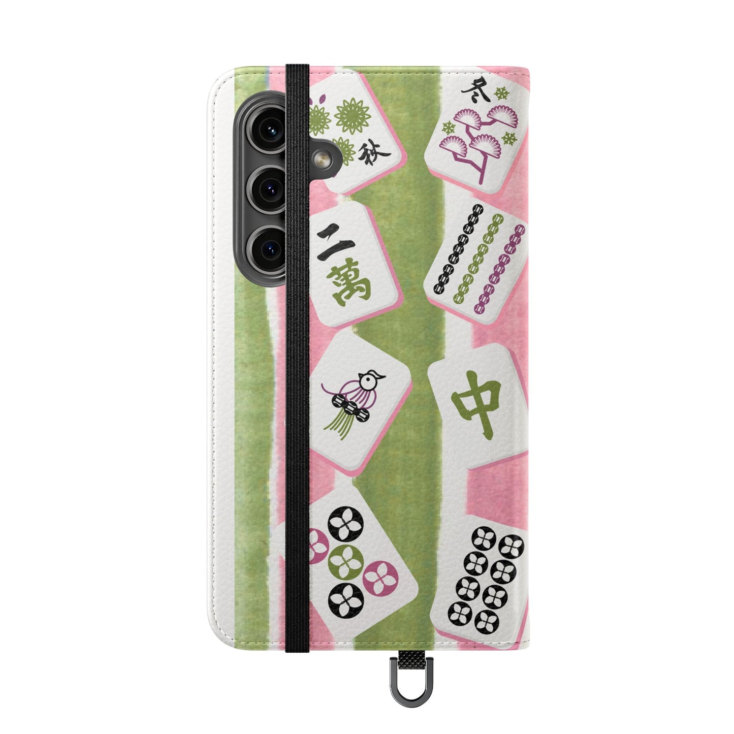 Colorful Mahjong Flip Cases for Phones, Unique Phone Cover, Gift for Gamers, Handheld Device Protection, Stylish Phone Accessory
