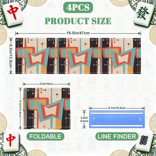 Mod Squad Modern 4 Mahjong Card Holder with Line Finder - Splash of Color Co.