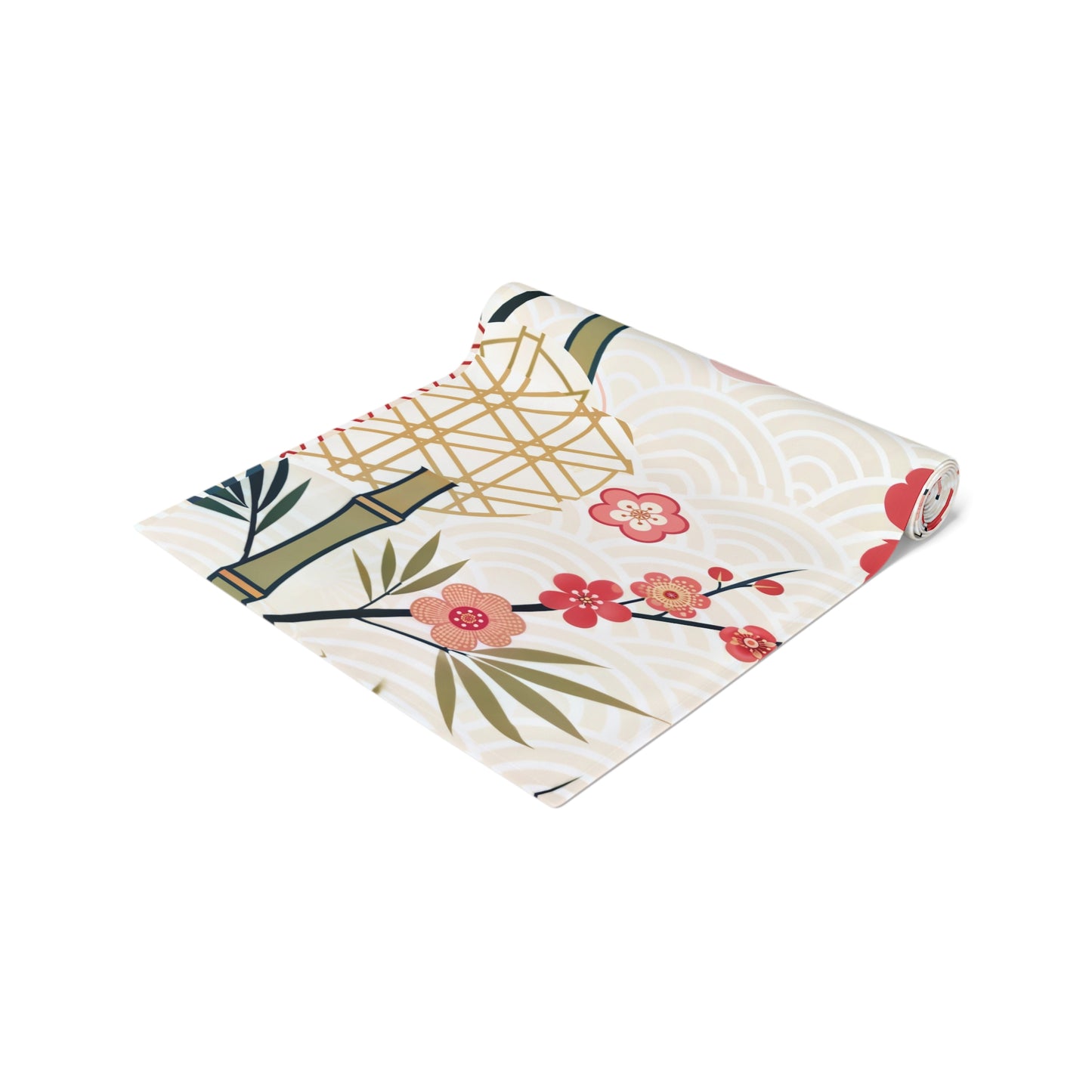 Asian Inspired Mahjong Elegant Floral Table Runner for Dining, Perfect Gatherings, Mahj Parties Weddings, Holidays, and Special Occasions