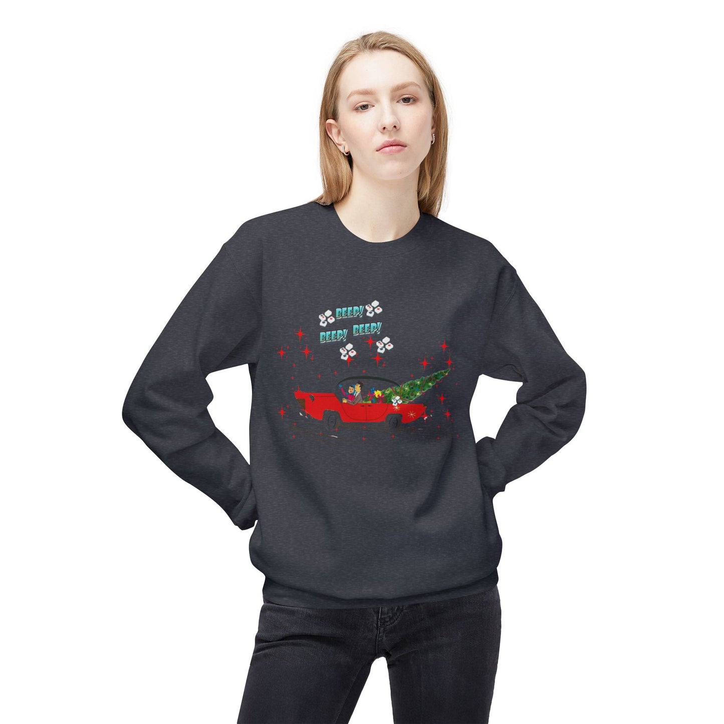 Nostalgic Mahjong Funny Vintage Designed Christmas Crewneck Sweatshirt, Cozy Christmas Sweater For Mahj Lover