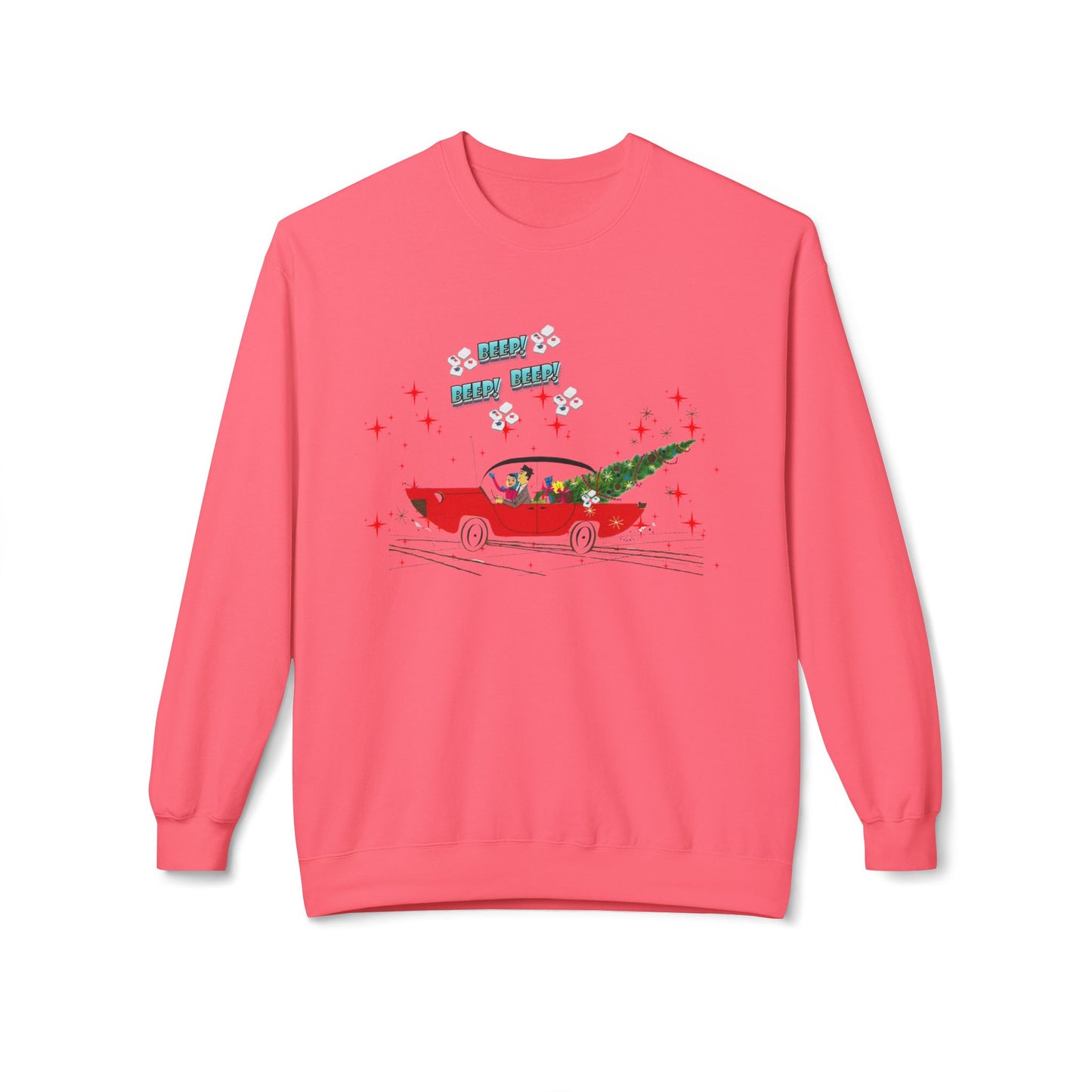 Nostalgic Mahjong Funny Vintage Designed Christmas Crewneck Sweatshirt, Cozy Christmas Sweater For Mahj Lover