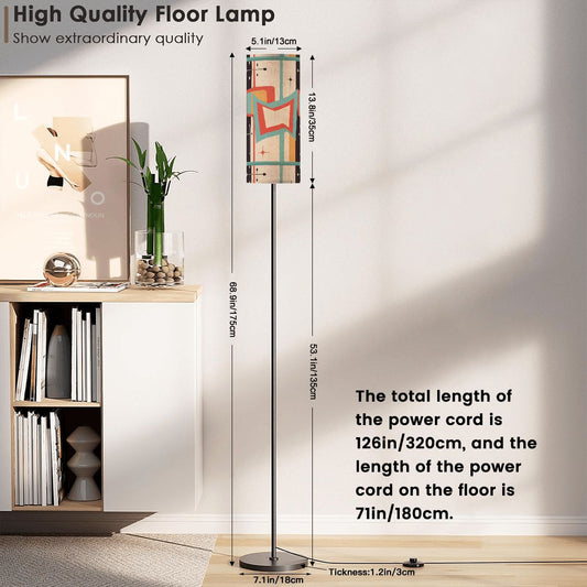 Mod Squad Modern Slim Lined Floor Lamp - Splash of Color Co.