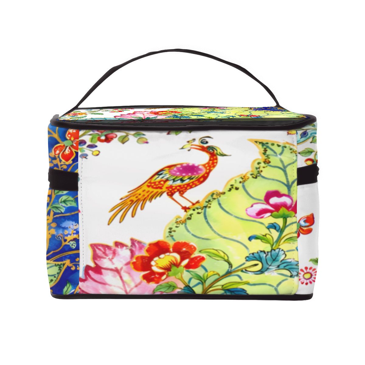 Tobacco Leaf Watercolor Designed Portable Mahjong Tile Bag - Splash Of Mahj And Color Co.
