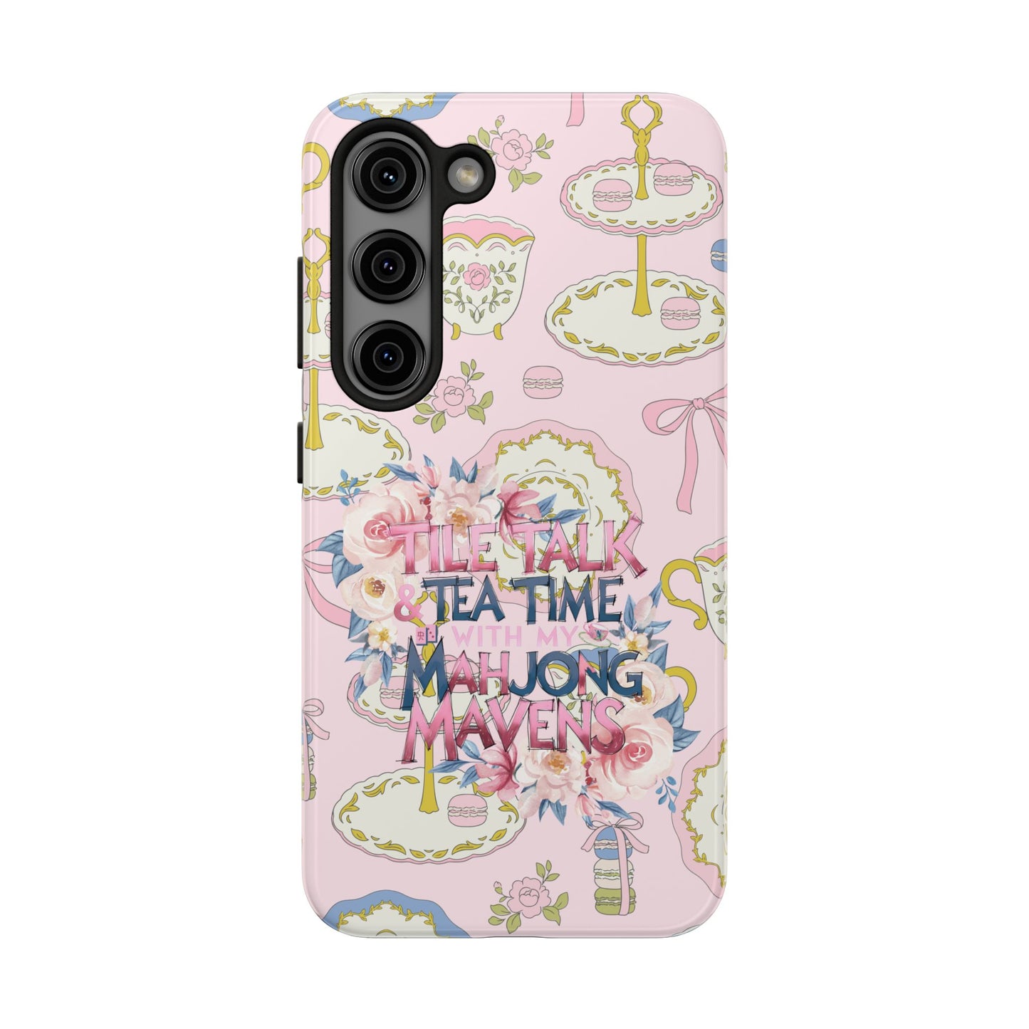 Tea Time Mahjong Phone Case - Stylish Tough Phone Case for Gamers, Tea Lovers, Unique Gift, Protection, Fun Design