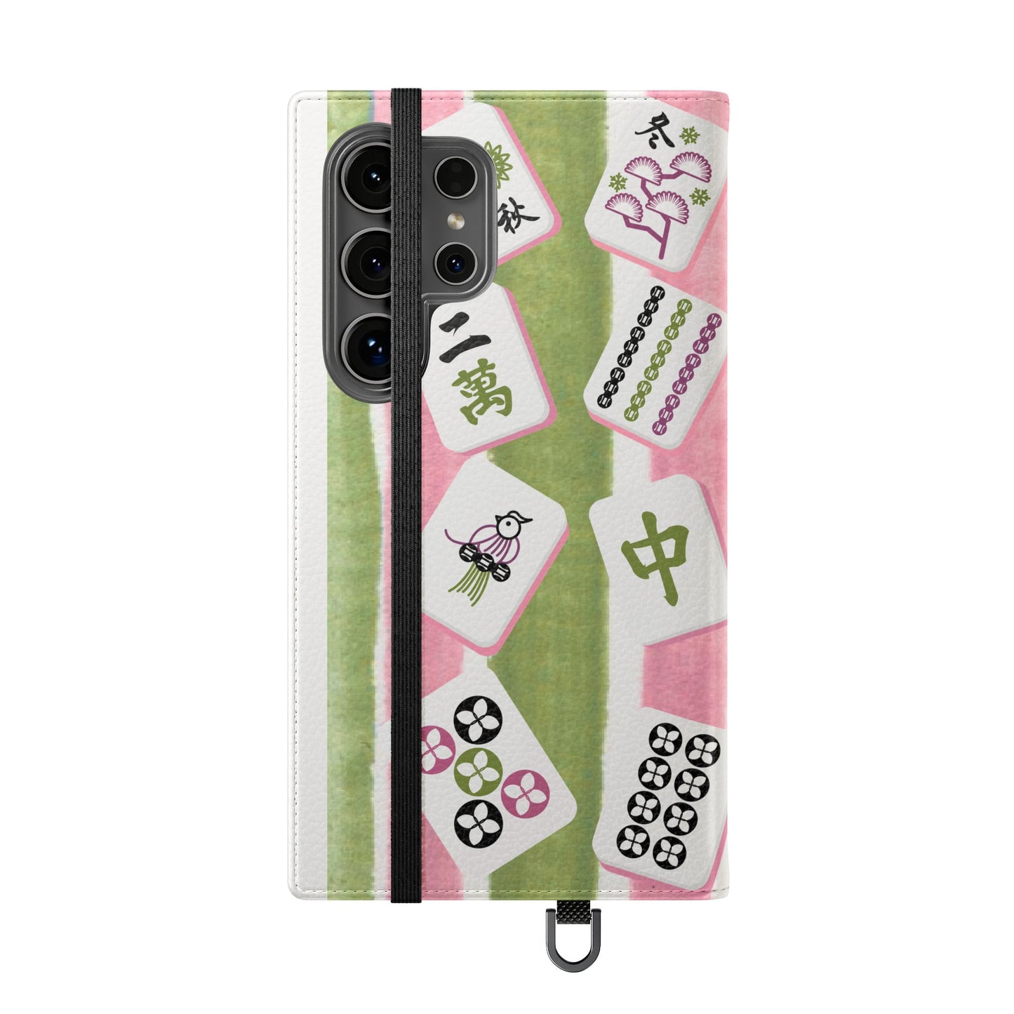 Colorful Mahjong Flip Cases for Phones, Unique Phone Cover, Gift for Gamers, Handheld Device Protection, Stylish Phone Accessory