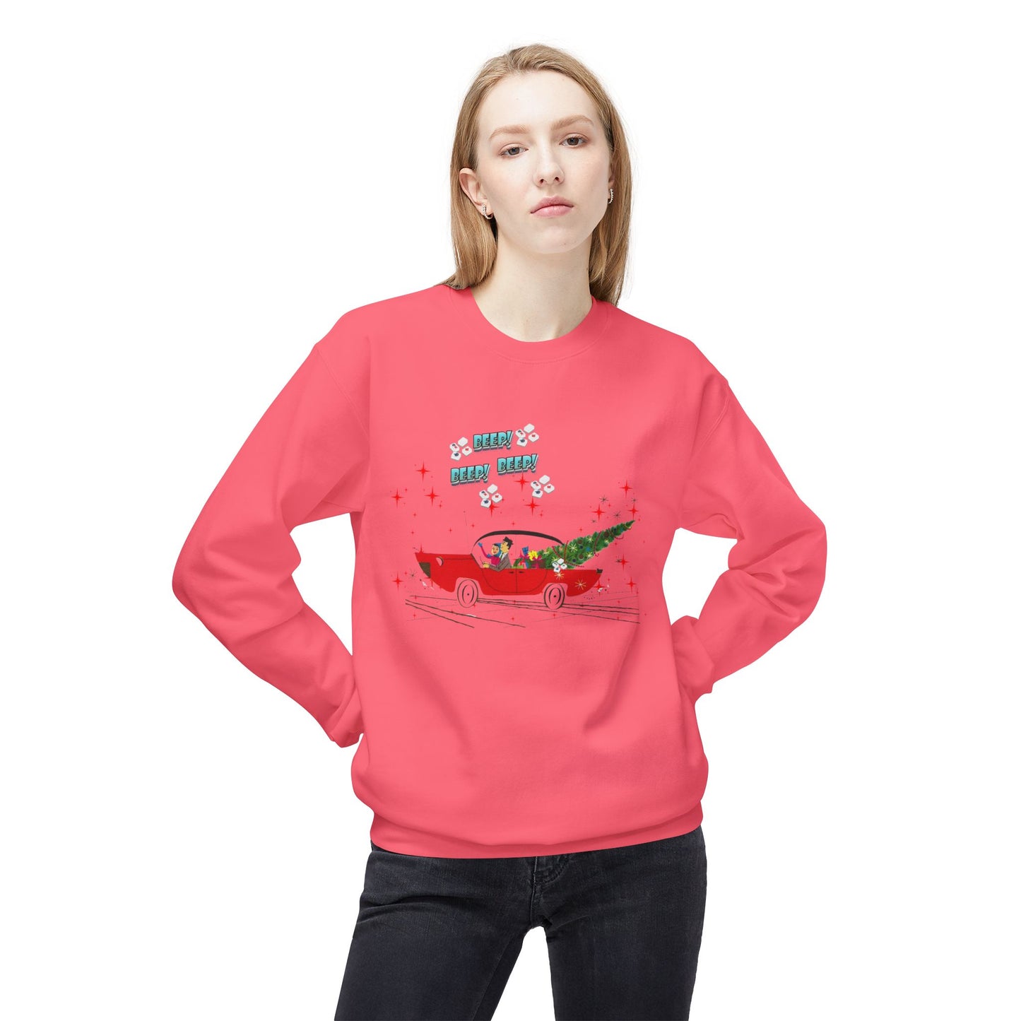 Nostalgic Mahjong Funny Vintage Designed Christmas Crewneck Sweatshirt, Cozy Christmas Sweater For Mahj Lover