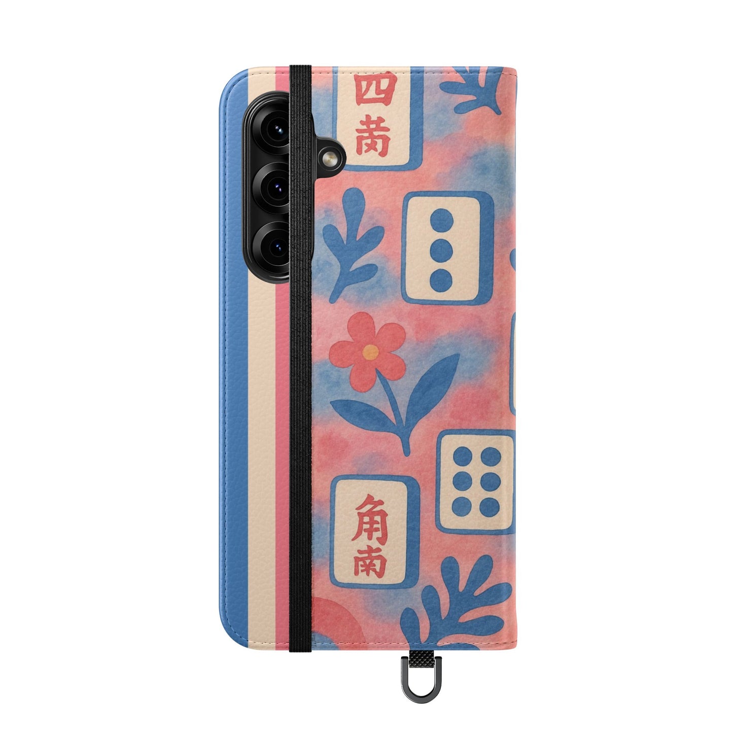 Mahjong Watercolor Artistic Flip Case for Phones, Stylish Wallet Cover, Trendy Phone Accessory, Ideal Gift for Friends, Protective Phone Sleeve