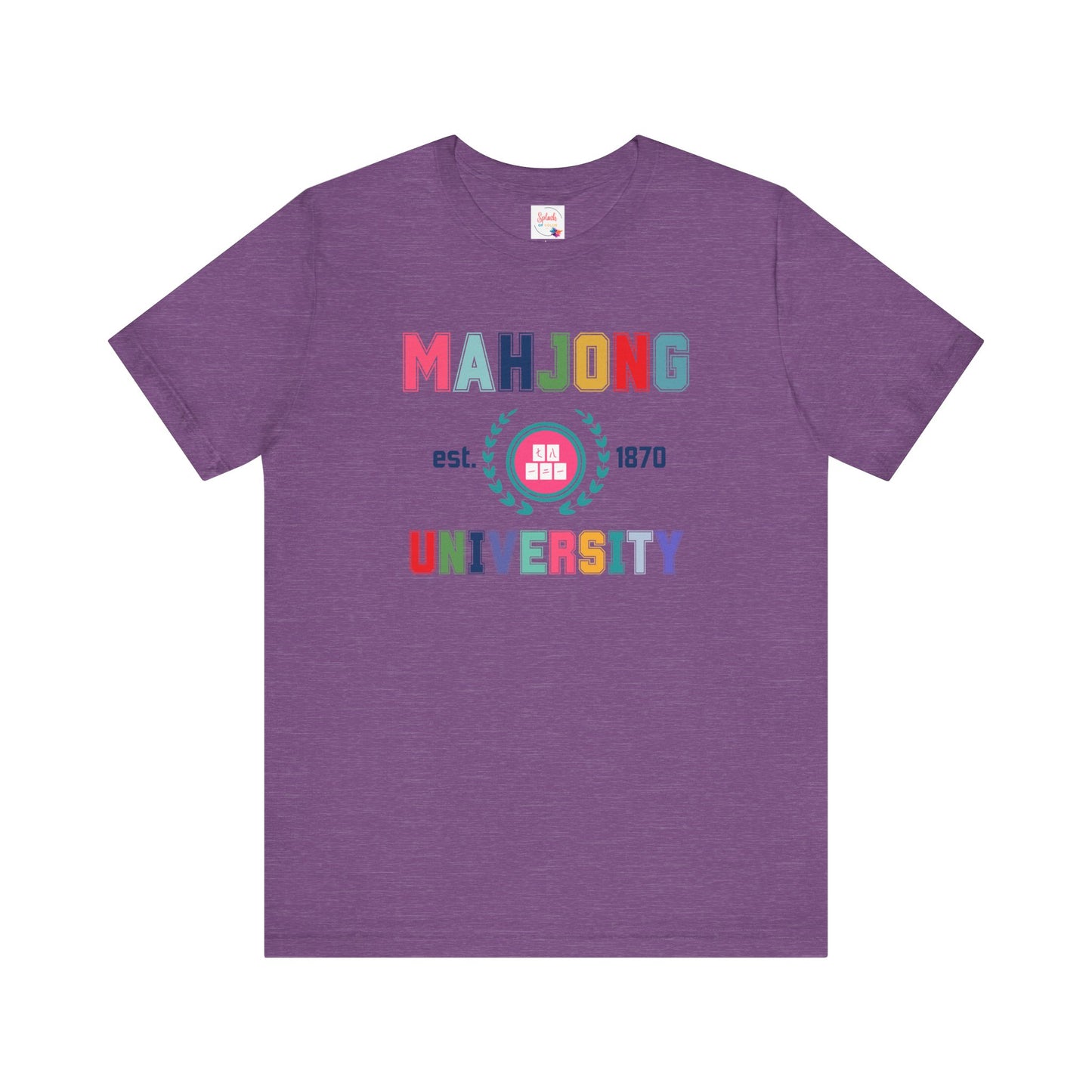 Mahjong University Unisex Tee, Fun Graphic T-Shirt, Perfect for Casual Wear Game Nights