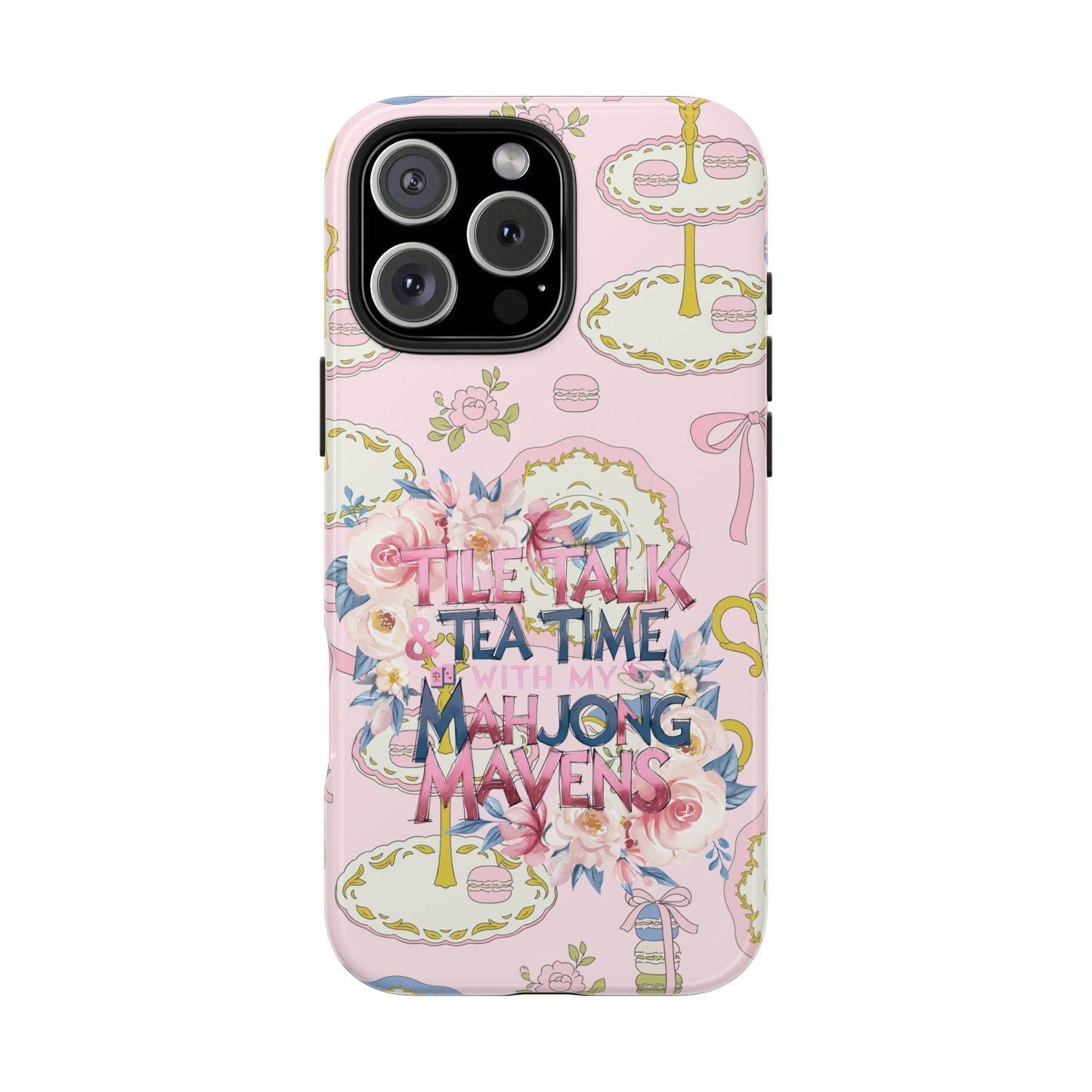 Tea Time Mahjong Phone Case - Stylish Tough Phone Case for Gamers, Tea Lovers, Unique Gift, Protection, Fun Design