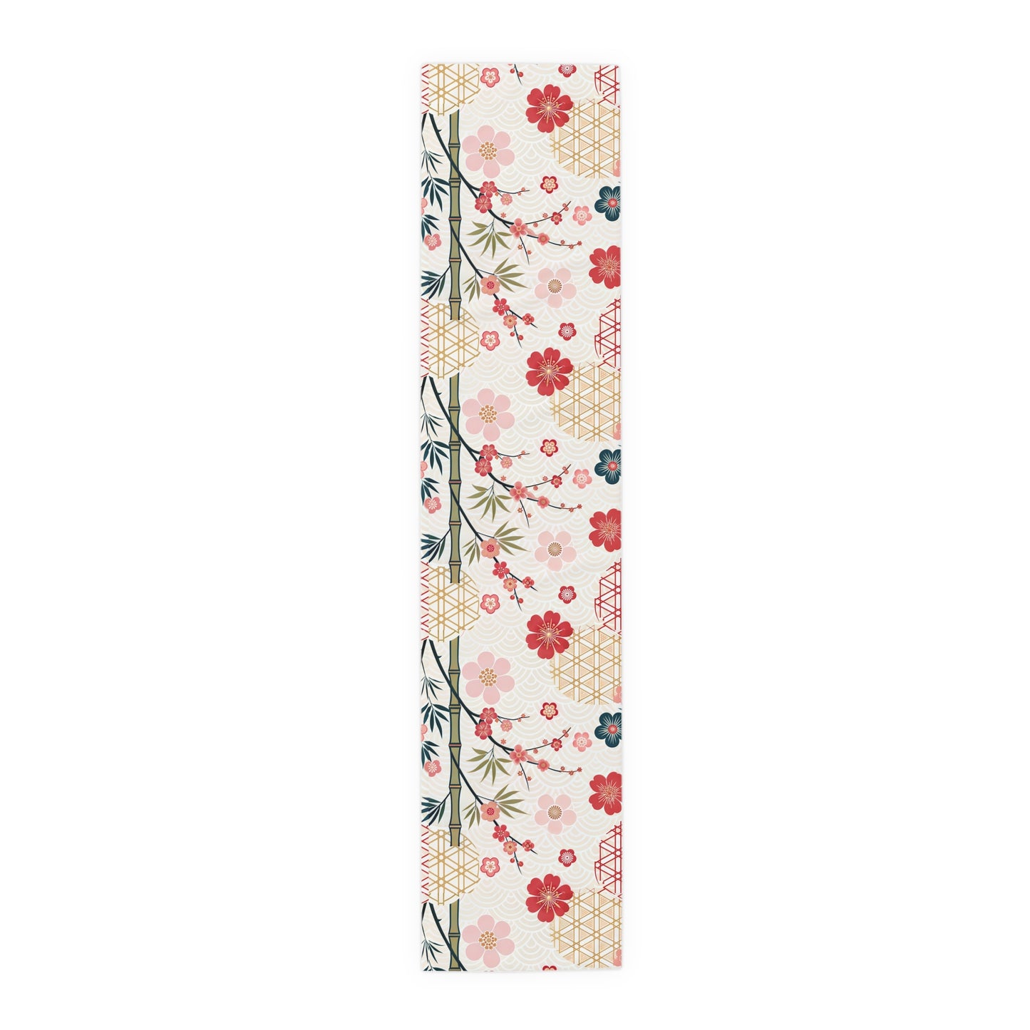 Asian Inspired Mahjong Elegant Floral Table Runner for Dining, Perfect Gatherings, Mahj Parties Weddings, Holidays, and Special Occasions