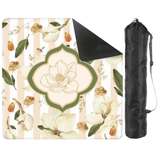 Southern Magnolias And Sweet Tea Charleston South Carolina Mahjong Mat - Splash of Color Co.