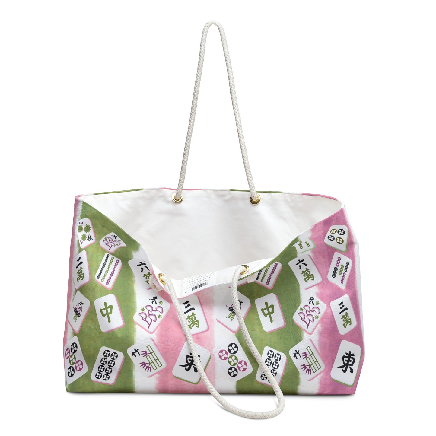 Charming Mahjong Tote Bag Weekender Bag, Stylish Travel Tote, Unique Gift for Gamers, Perfect for Weekend Getaways, Trendy Gym Bag