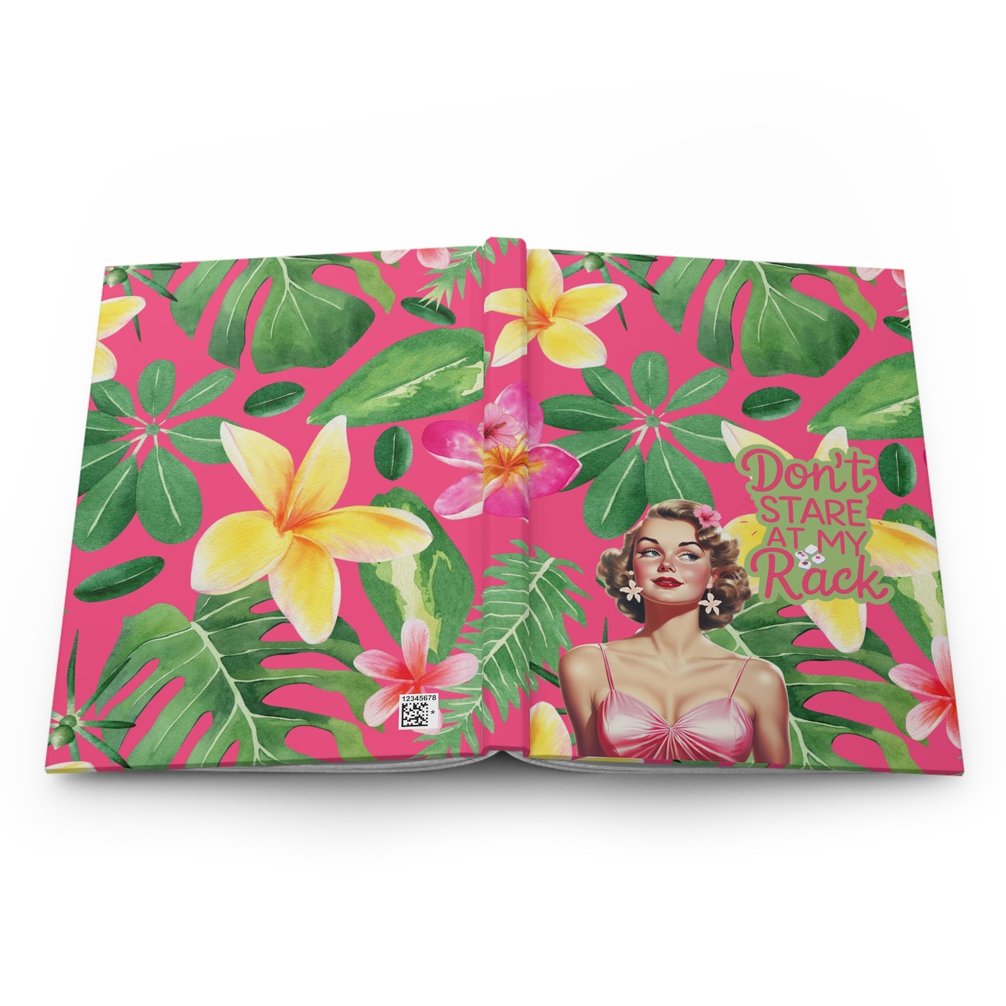 Funny Mahjong Notebook, Don't Stare At My Rack Floral Notebook Mahjong Gift