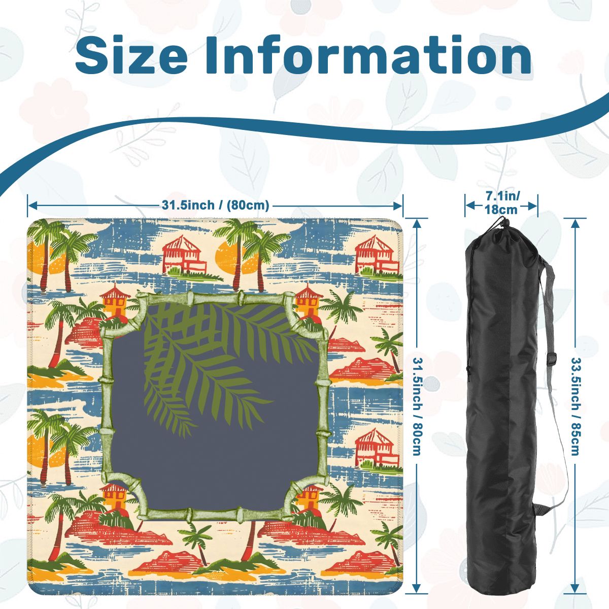 Old World Vintage Florida Beach Heritage Collection Mahjong Mat