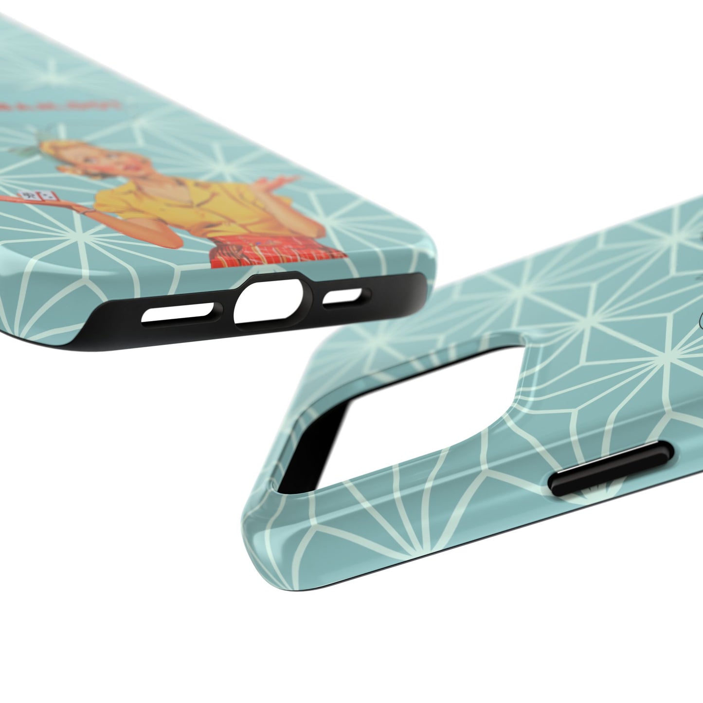 Mahjong Funny Phone Case, Crack Bam Dot Vintage Style, Funny Gift for Friends, Durable Protection, Perfect for Any Occasion
