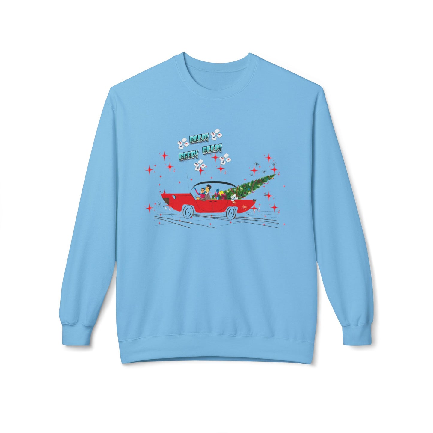 Nostalgic Mahjong Funny Vintage Designed Christmas Crewneck Sweatshirt, Cozy Christmas Sweater For Mahj Lover