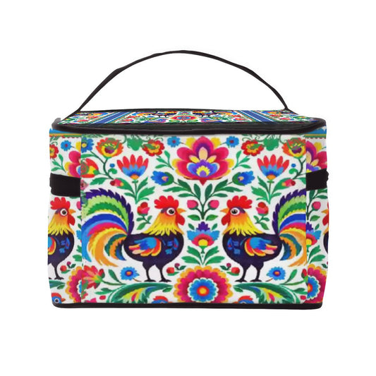 Wycinanki Polish Folk Art, Rooster Portable Mahjong Bag - Splash of Color Co.