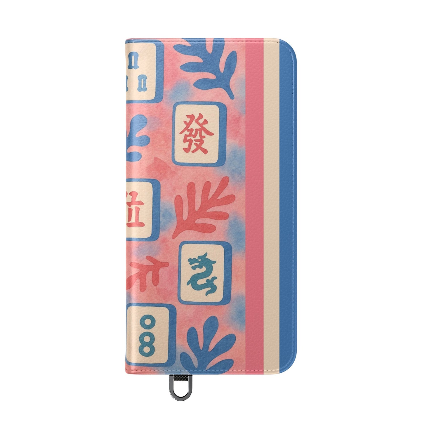 Mahjong Watercolor Artistic Flip Case for Phones, Stylish Wallet Cover, Trendy Phone Accessory, Ideal Gift for Friends, Protective Phone Sleeve
