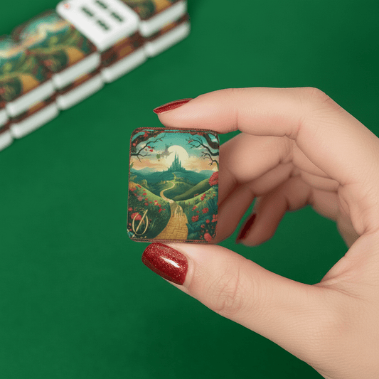 Off To See The Wizard Magical Oz Themed American Mahjong Tiles With Carry Case - Splash Of Mahj And Color Co.