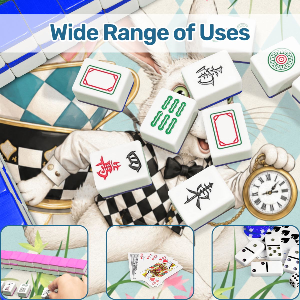 Go Ask Alice Harlequin Romance Round Mahjong Mat