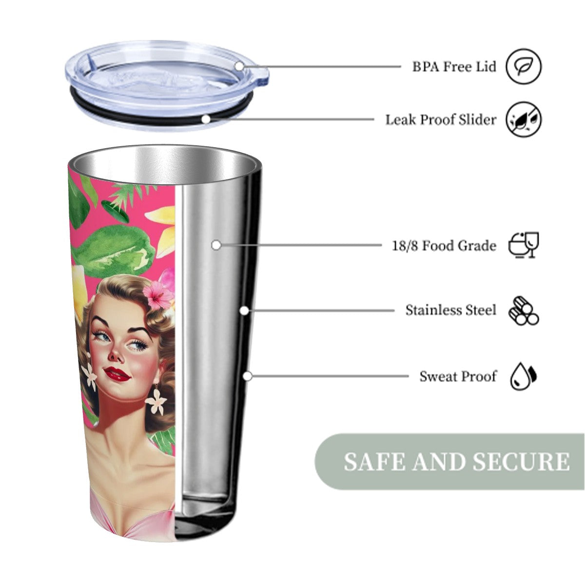 Funny Mahjong Tumbler, Don't Stare At My Rack Stainless Steel Insulated Tumblers with Lid & Straw