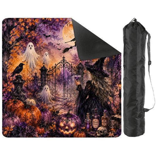 It Twas The Night Before Halloween Wicked Mahjong Mat - Splash Of Mahj And Color Co.