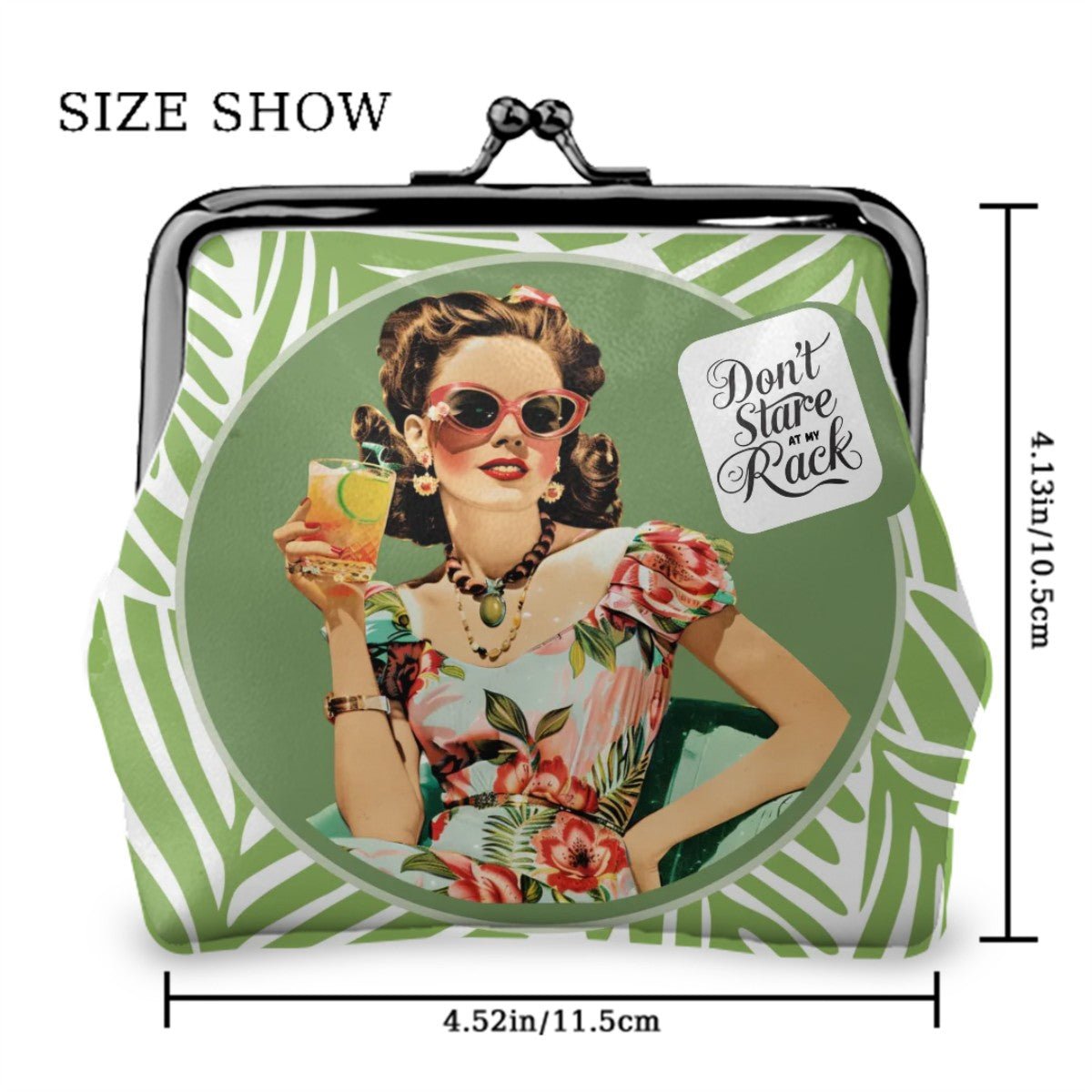 Funny Mahjong Coin Purse, Don't Stare At My Rack Kiss Lock - Splash Of Mahj And Color Co.