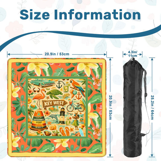 The Florida Keys Mini Travel Mahjong Mat - Splash of Color Co.