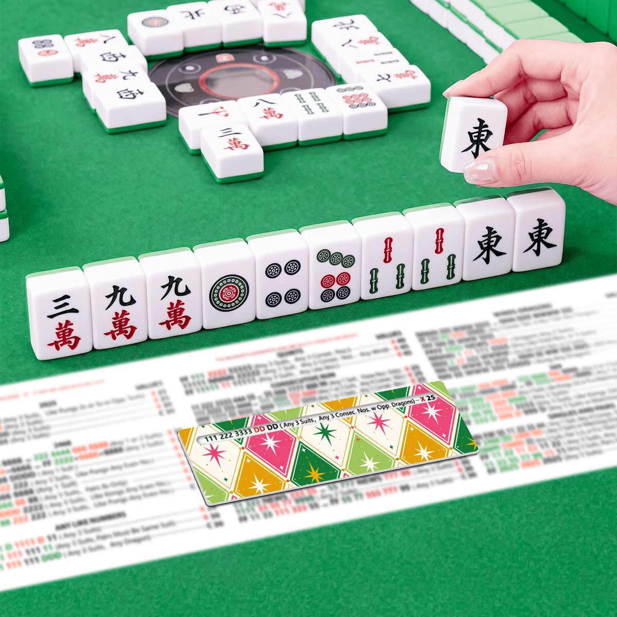 Harlequin Designed Mahjong Line Reader 4 Pack - Splash Of Mahj And Color Co.