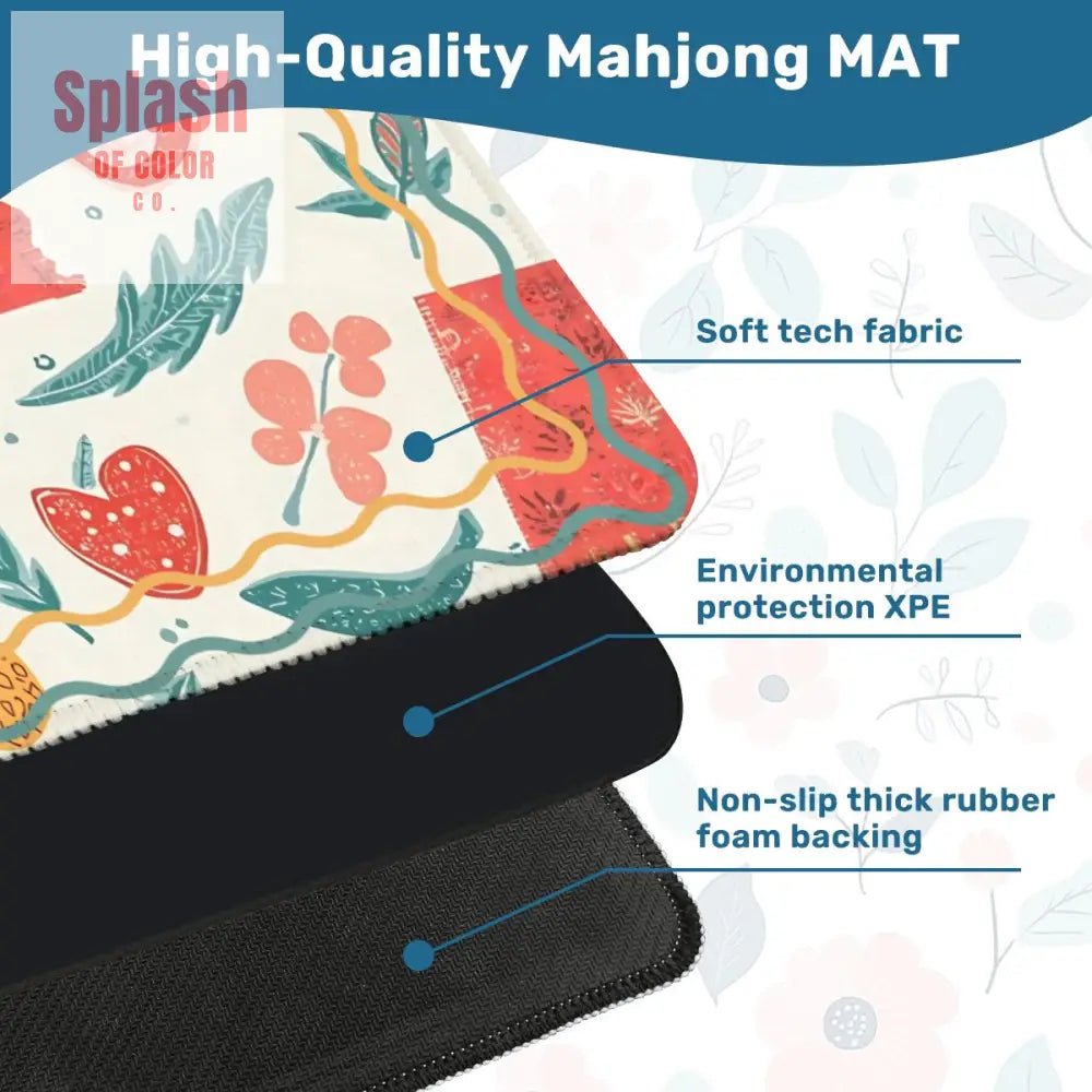 Alabama Proud Whimsical Folk Art Mahjong Mat - Splash of Color co.