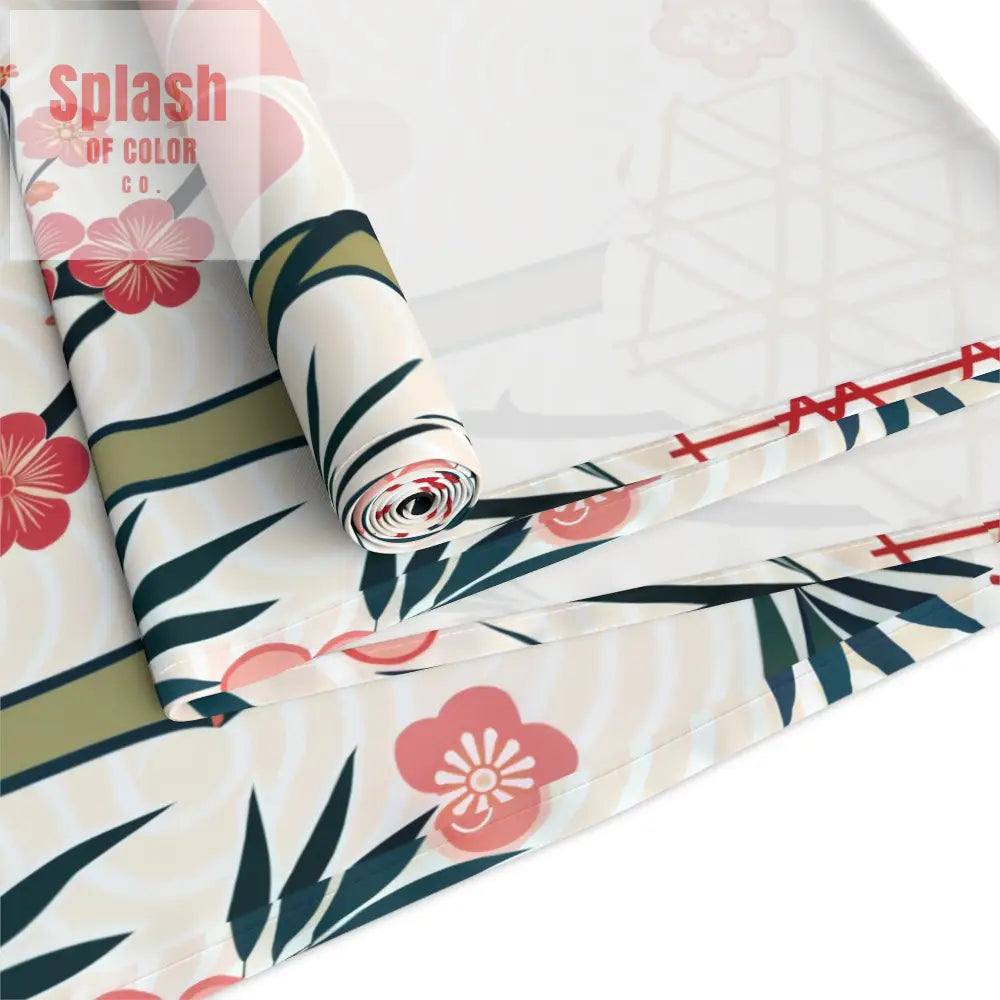 Asian Inspired Mahjong Elegant Floral Table Runner for Dining Perfect Gatherings Mahj Parties Weddings Table Decor Home