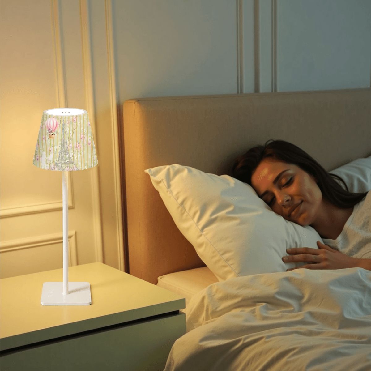 The French Connection Mahjong LED Cordless Table Lamp - Splash of Color Co.