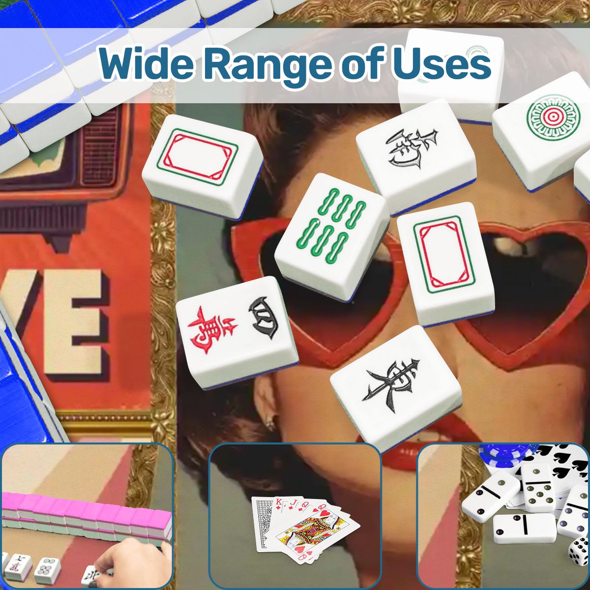 Funny Mini Mahjong Travel Ma, Mahjong Looks Good On You (Ship Rolled up) - Splash of Color Co.