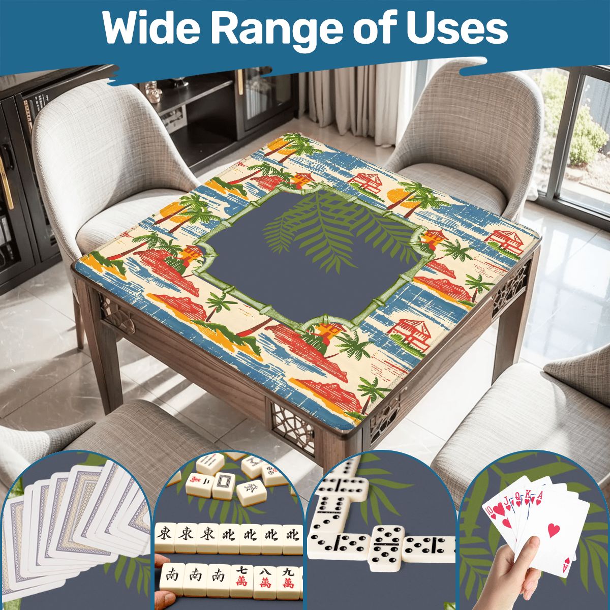 Old World Vintage Florida Beach Heritage Collection Mahjong Mat