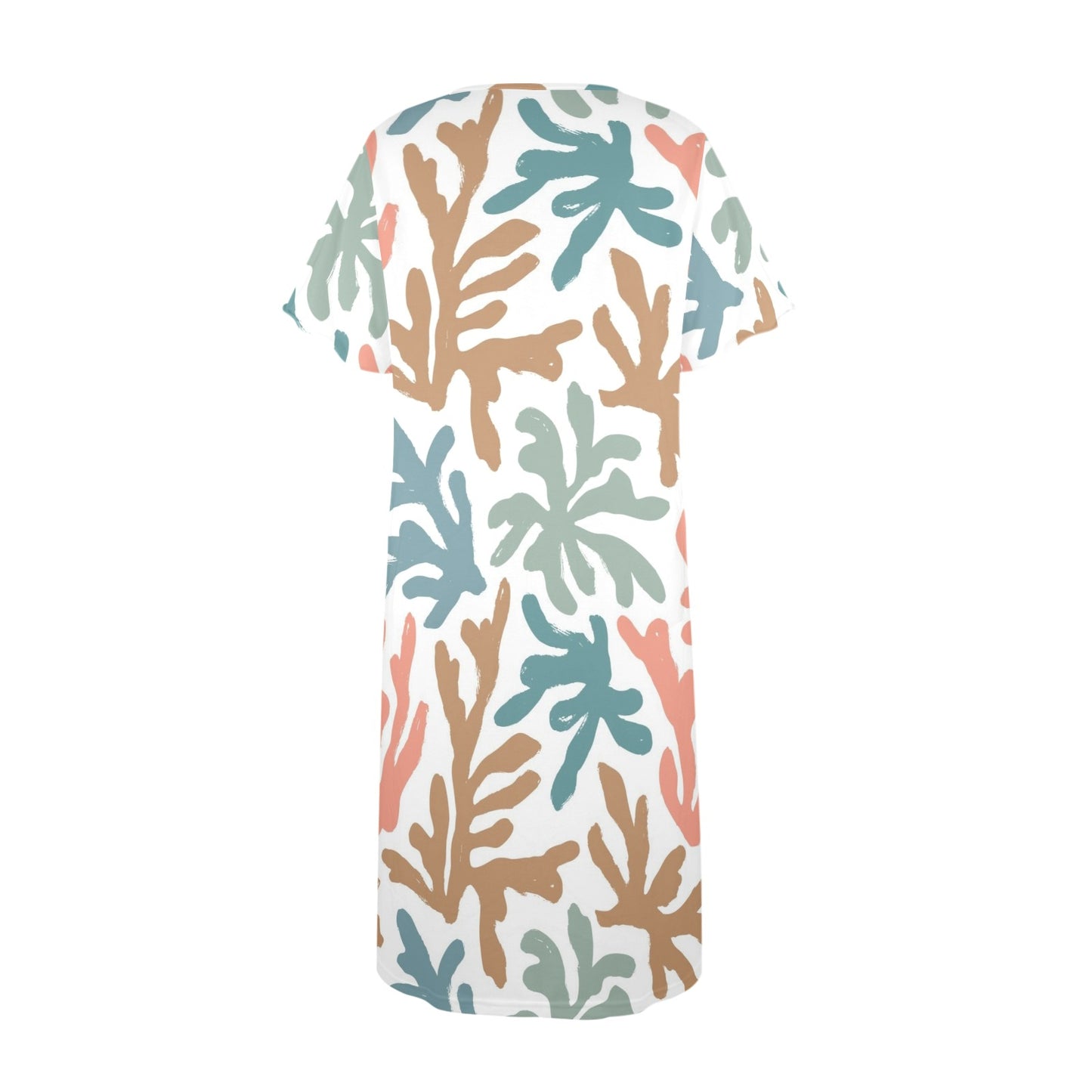 Pung Chow Cheers Mahjong Lover Muummu Dress Quirky, Coral, Blue Mahj Gift Idea