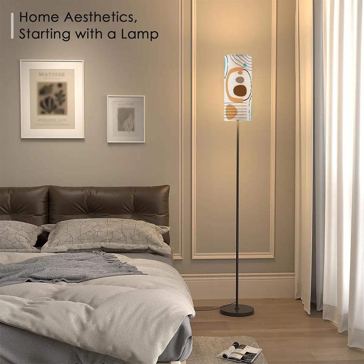 Modern Bohemian Tranquil Floor Lamp - Splash of Color Co.