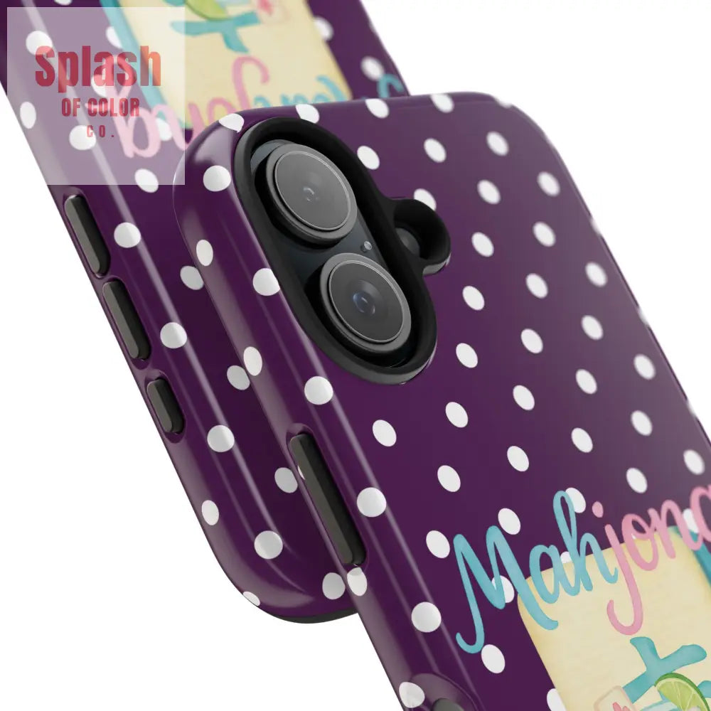 Chic Mahjong Phone Case | Cute Polka Dot Design for Game Lovers Great Gift for Birthdays & Holidays Unique Accessories