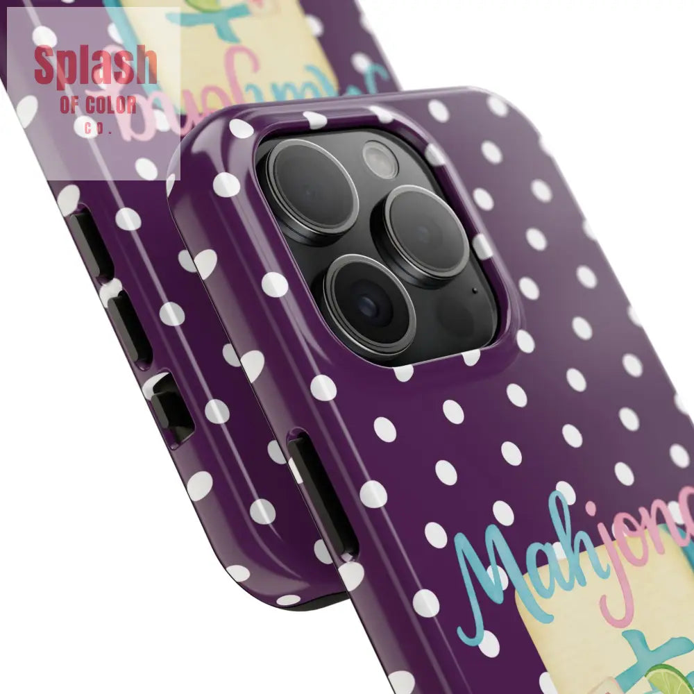 Chic Mahjong Phone Case | Cute Polka Dot Design for Game Lovers Great Gift for Birthdays & Holidays Unique Accessories