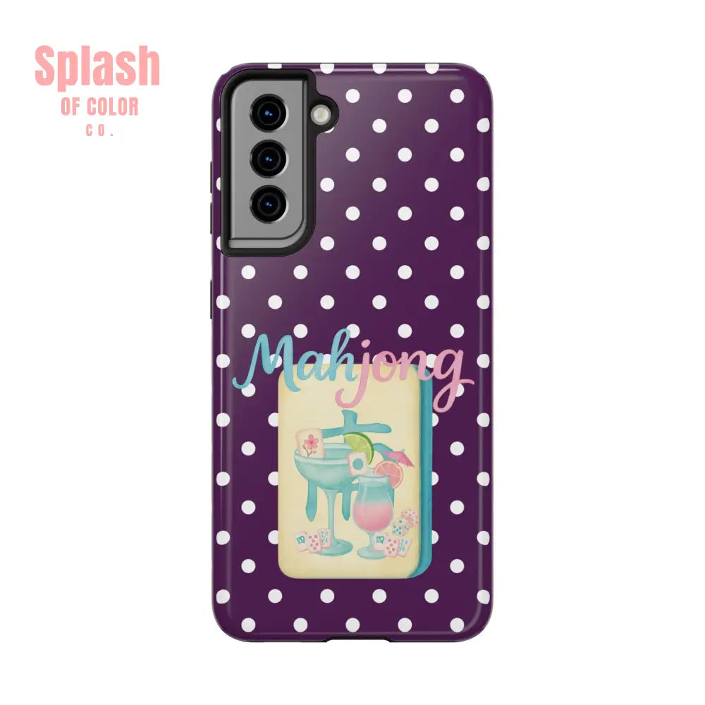 Chic Mahjong Phone Case | Cute Polka Dot Design for Game Lovers Great Gift for Birthdays & Holidays Unique Accessories