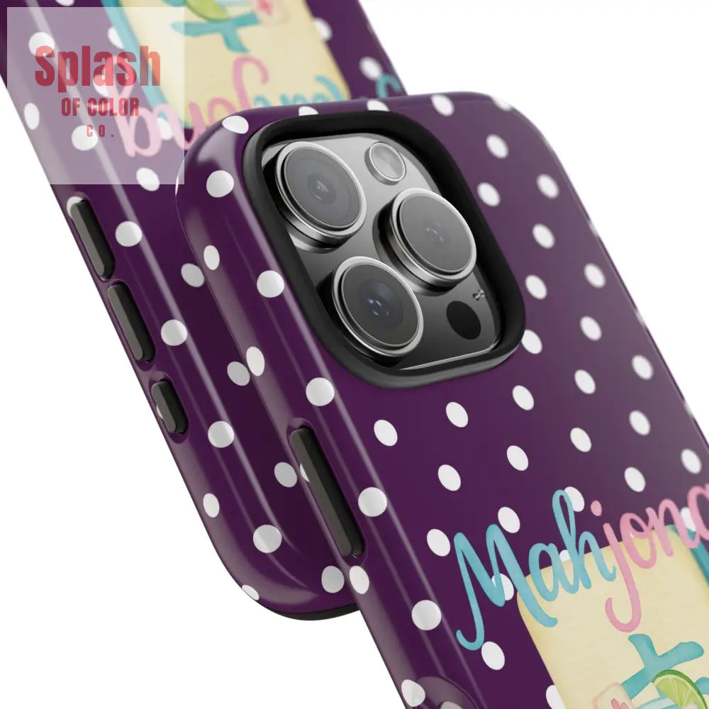 Chic Mahjong Phone Case | Cute Polka Dot Design for Game Lovers Great Gift for Birthdays & Holidays Unique Accessories