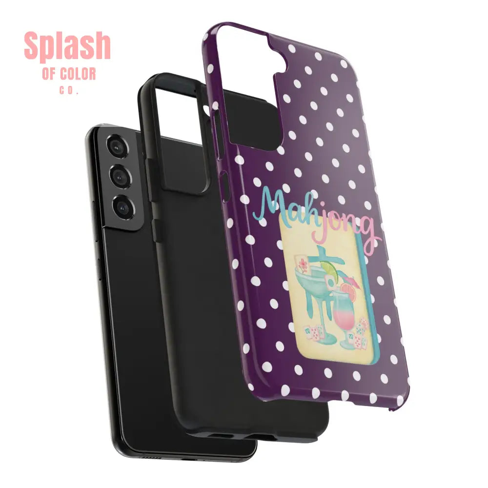 Chic Mahjong Phone Case | Cute Polka Dot Design for Game Lovers Great Gift for Birthdays & Holidays Unique Accessories