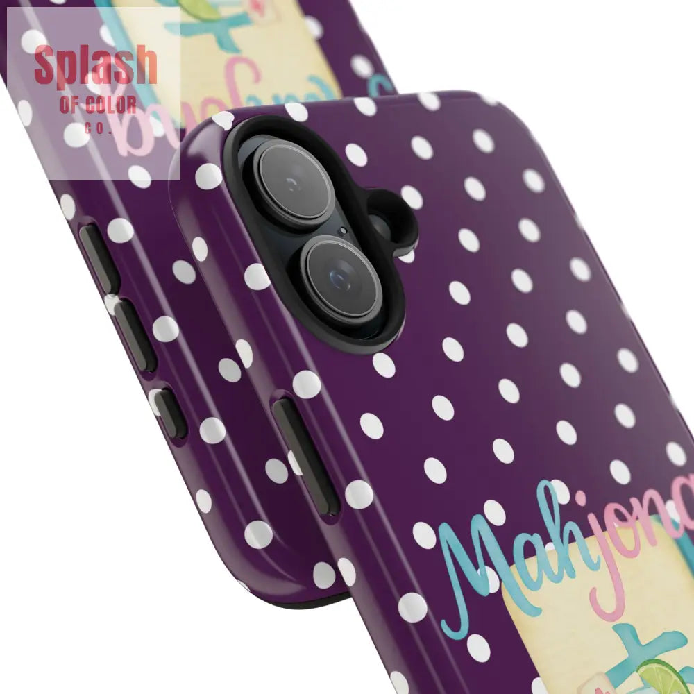Chic Mahjong Phone Case | Cute Polka Dot Design for Game Lovers Great Gift for Birthdays & Holidays Unique Accessories