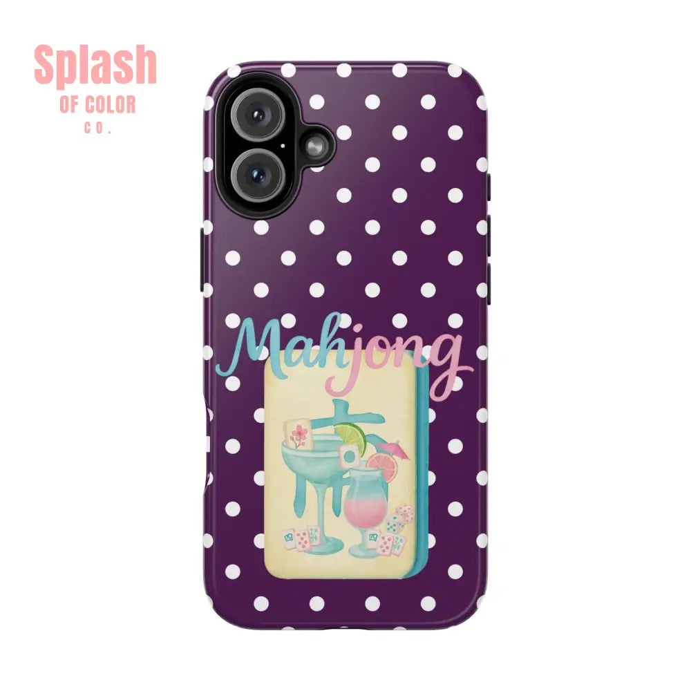 Chic Mahjong Phone Case | Cute Polka Dot Design for Game Lovers Great Gift for Birthdays & Holidays Unique Accessories