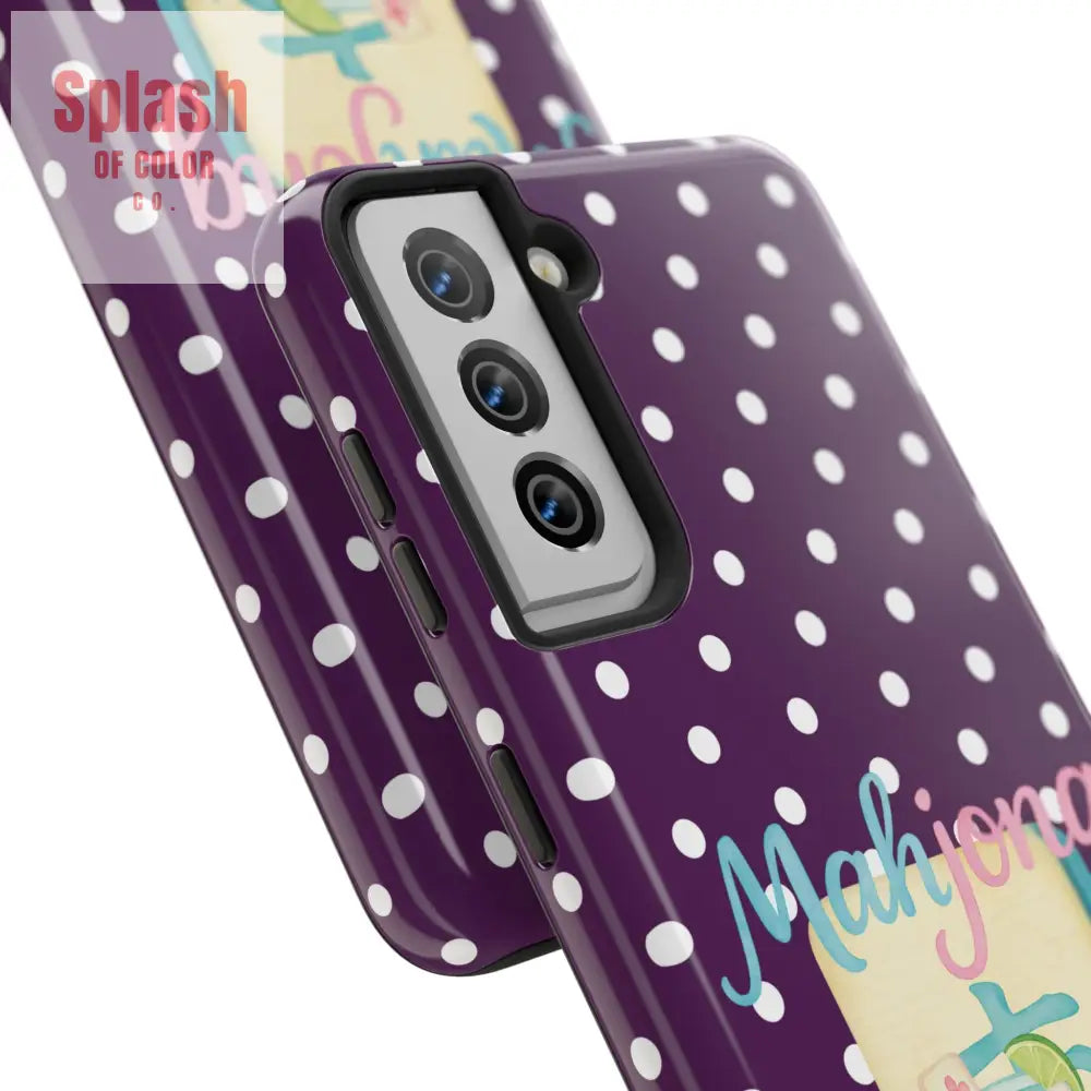Chic Mahjong Phone Case | Cute Polka Dot Design for Game Lovers Great Gift for Birthdays & Holidays Unique Accessories