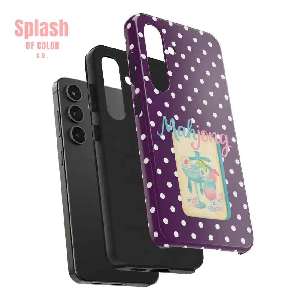 Chic Mahjong Phone Case | Cute Polka Dot Design for Game Lovers Great Gift for Birthdays & Holidays Unique Accessories