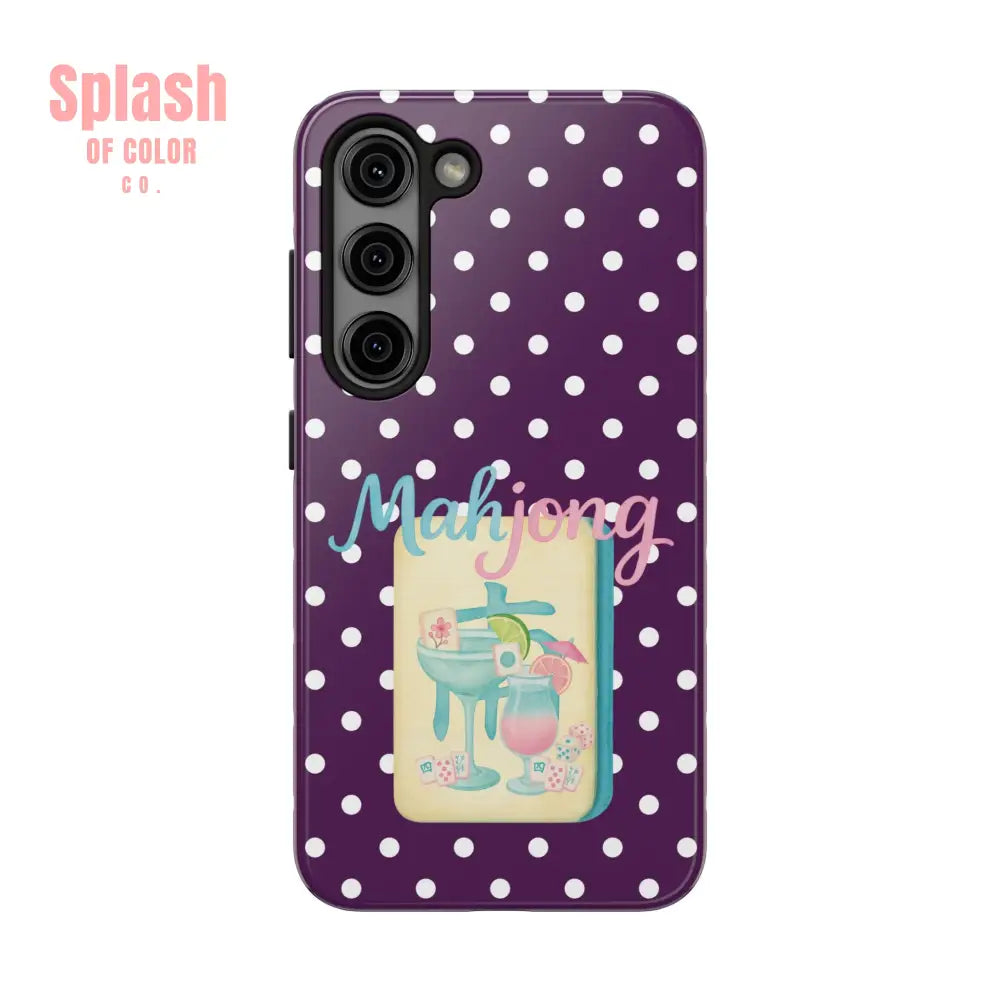 Chic Mahjong Phone Case | Cute Polka Dot Design for Game Lovers Great Gift for Birthdays & Holidays Unique Accessories
