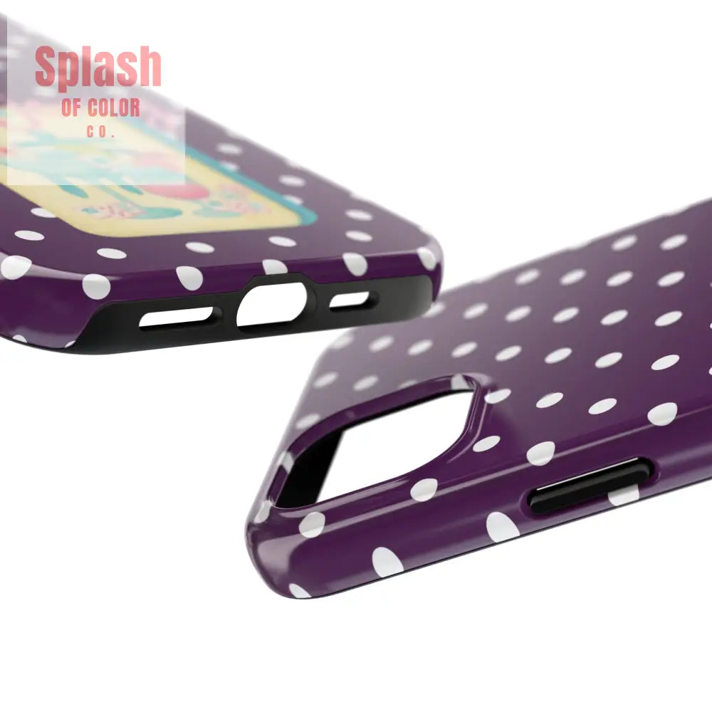 Chic Mahjong Phone Case | Cute Polka Dot Design for Game Lovers Great Gift for Birthdays & Holidays Unique Accessories